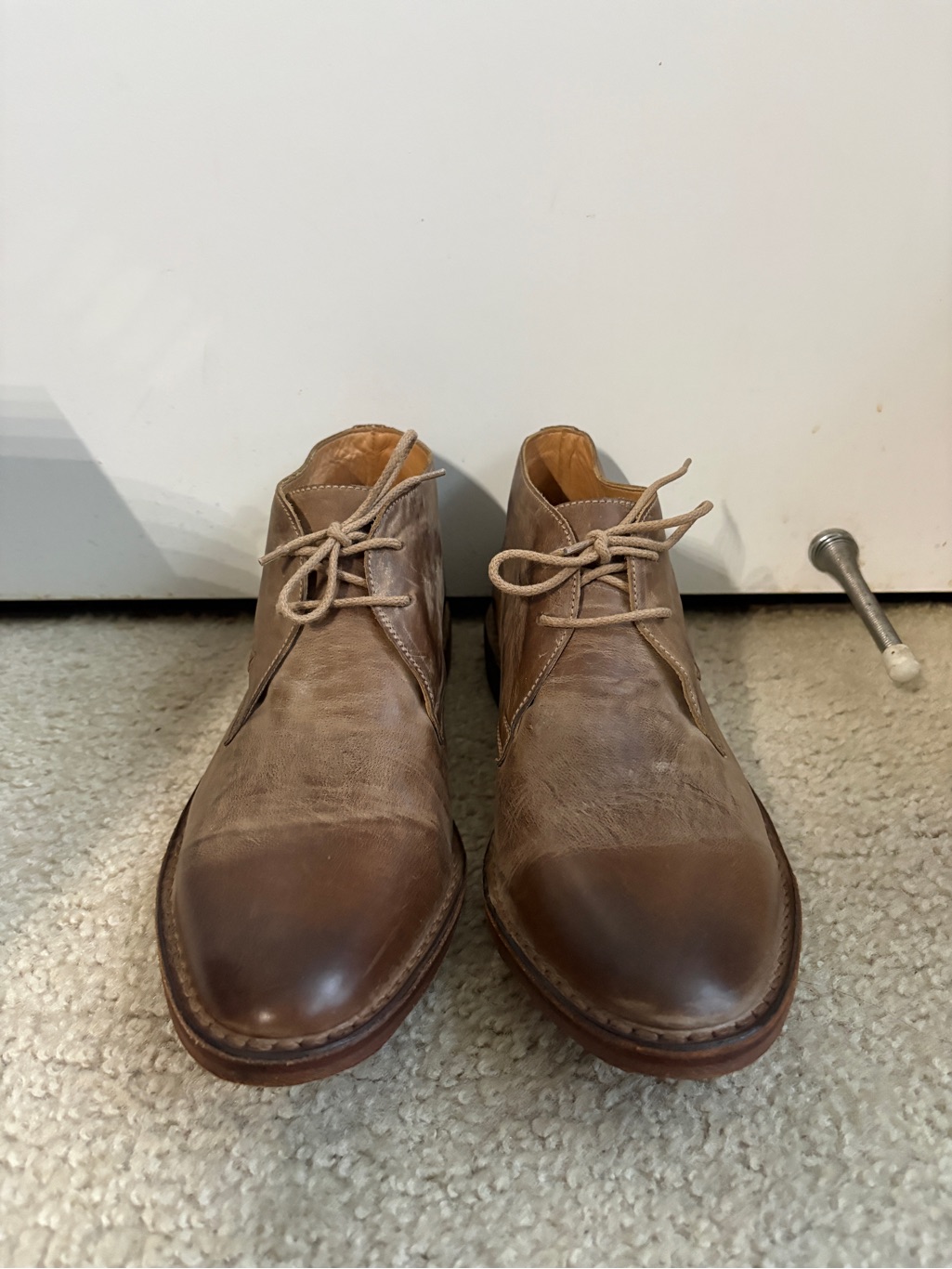 John Varvatos Brand New Men's Brown Leather Chukka Boots Size 9